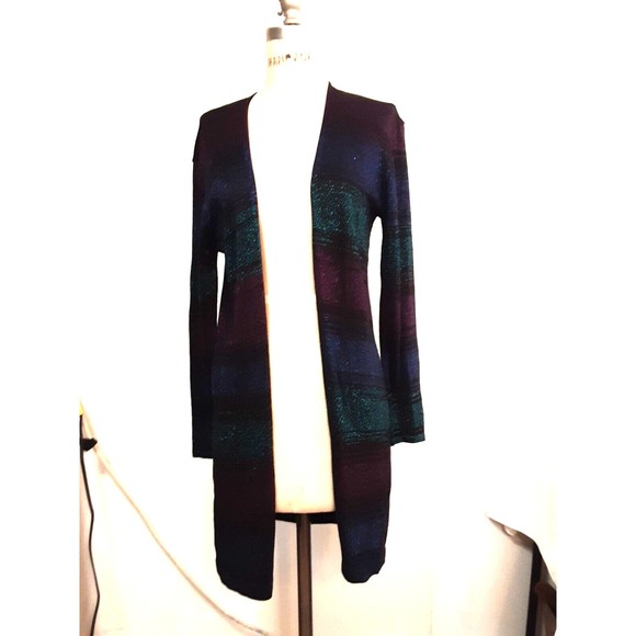 August Silk sweater women medium open front tunic cardigan NTW - Picture 1 of 3